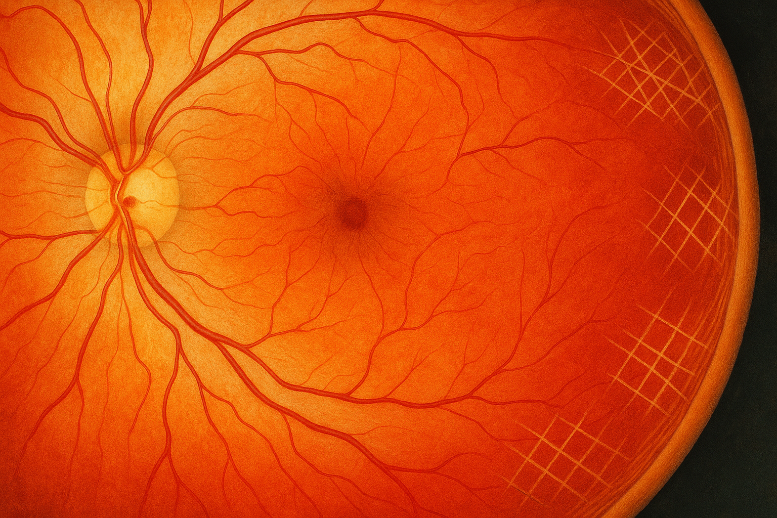 Close-up of an eye with visible redness and irritation.
